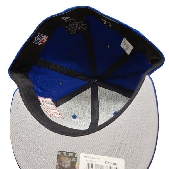 New York Giants " Just Don" Blue NFL 59 Fifty Fitted Men's Cap 60188517 - Picture 7 of 8